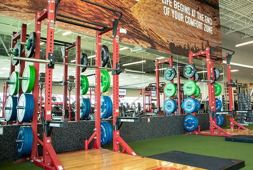 The strength floor at a Defined Fitness club