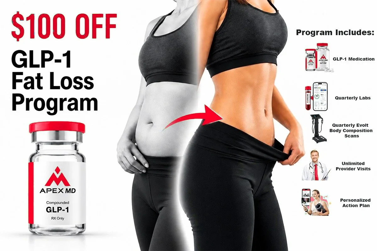 $100 off the GLP-1 Program — physician-guided GLP-1 programs to help you lose weight and feel your best