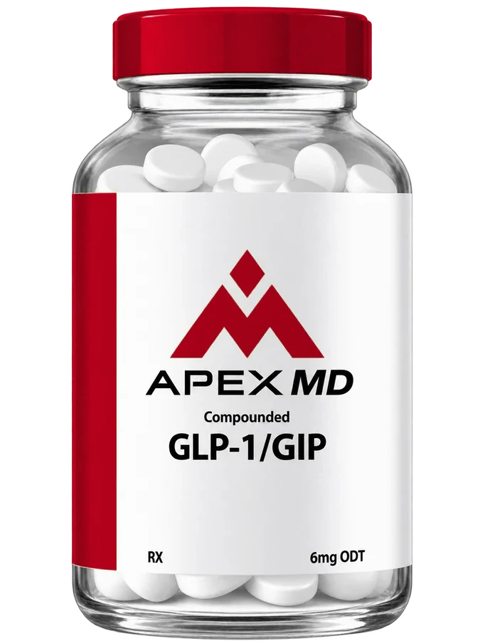 Apex MD compounded GLP-1/GIP oral bottle